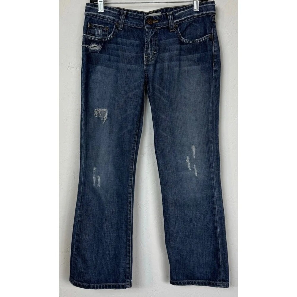 BKE Blue Straight Cut Capris Women's Size 29"